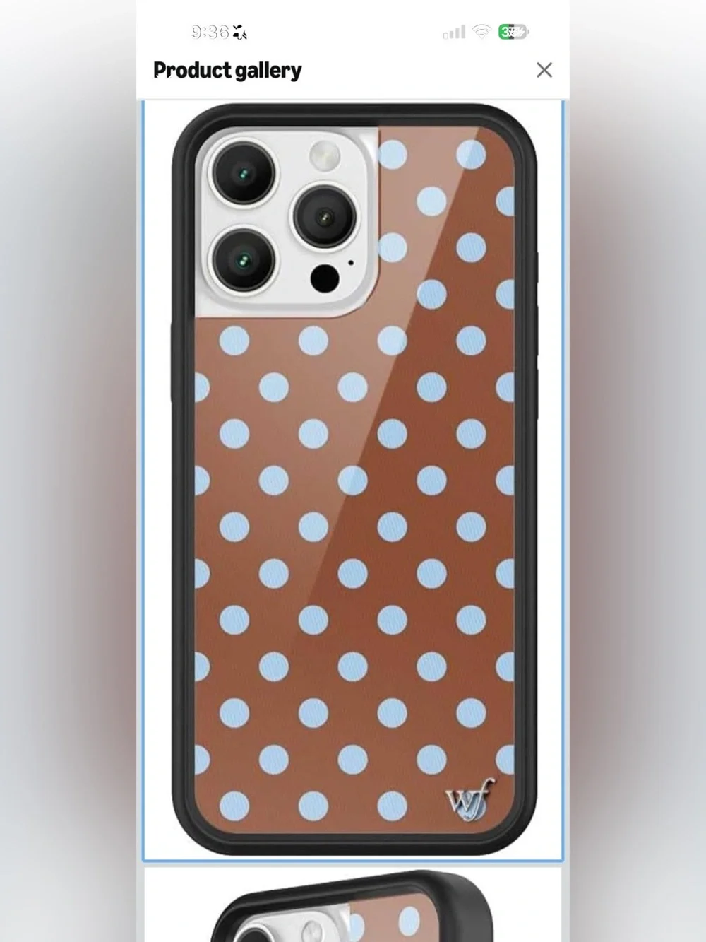 Wildflower Blue & Brown iPhone 16 Pro Max Case